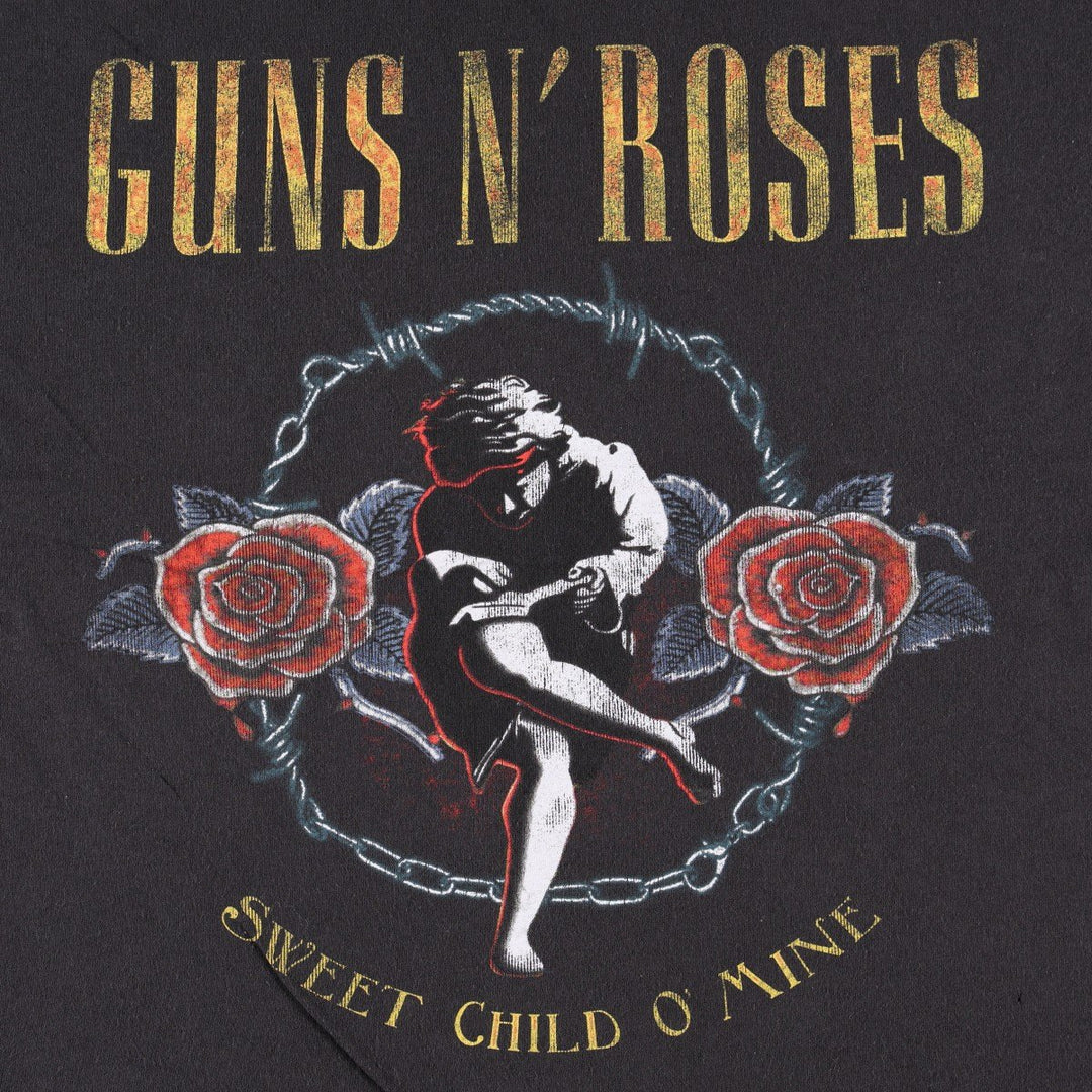 Guns N' Roses Band T-shirt, Band T, Men's XL size cotton black type Vintage Second Hand