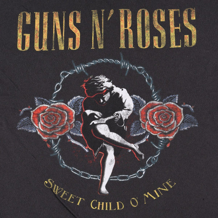 Guns N' Roses Band T-shirt, Band T, Men's XL size cotton black type Vintage Second Hand