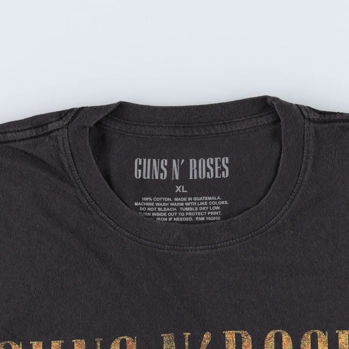 Guns N' Roses Band T-shirt, Band T, Men's XL size cotton black type Vintage Second Hand