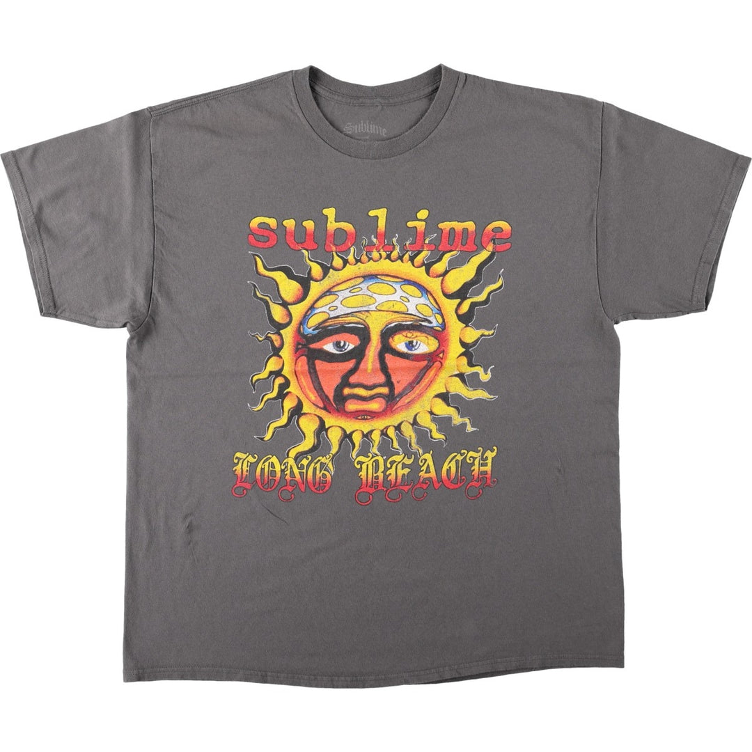 SUBLIME Band T-shirt, Men's XL size cotton Charcoal Vintage Second Hand