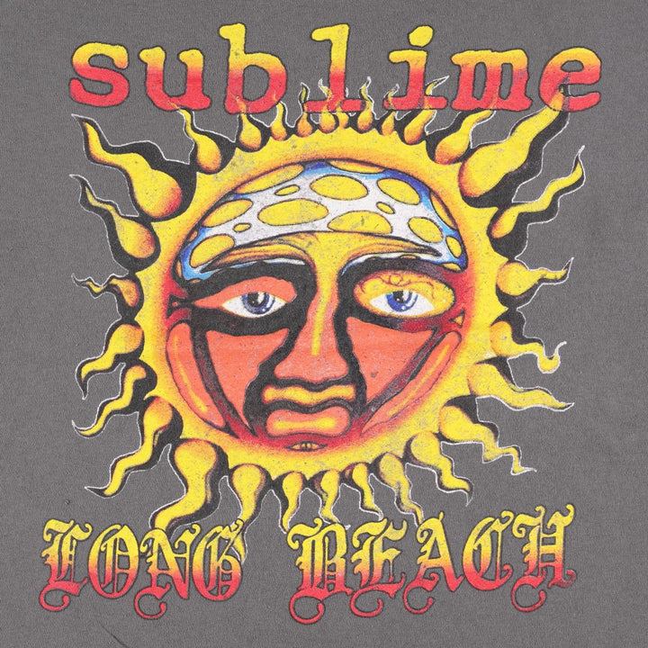SUBLIME Band T-shirt, Men's XL size cotton Charcoal Vintage Second Hand