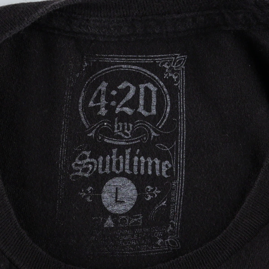 SUBLIME Band T-shirt, Men's L size unclear black type Vintage Second Hand