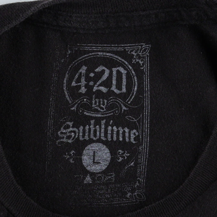 SUBLIME Band T-shirt, Men's L size unclear black type Vintage Second Hand