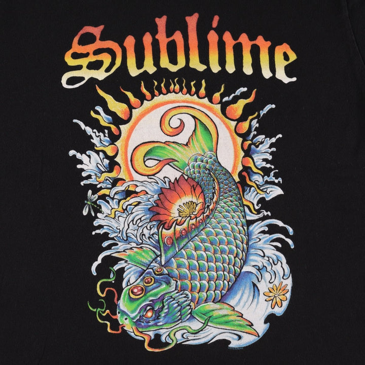 SUBLIME Band T-shirt, Men's L size unclear black type Vintage Second Hand