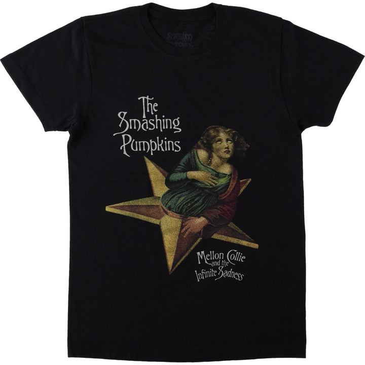 THE SMASHING PUMPKINS Smashing Pumpkins Band T-shirt Band T Men's S equivalent cotton black type Vintage Second Hand