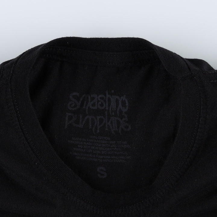THE SMASHING PUMPKINS Smashing Pumpkins Band T-shirt Band T Men's S equivalent cotton black type Vintage Second Hand
