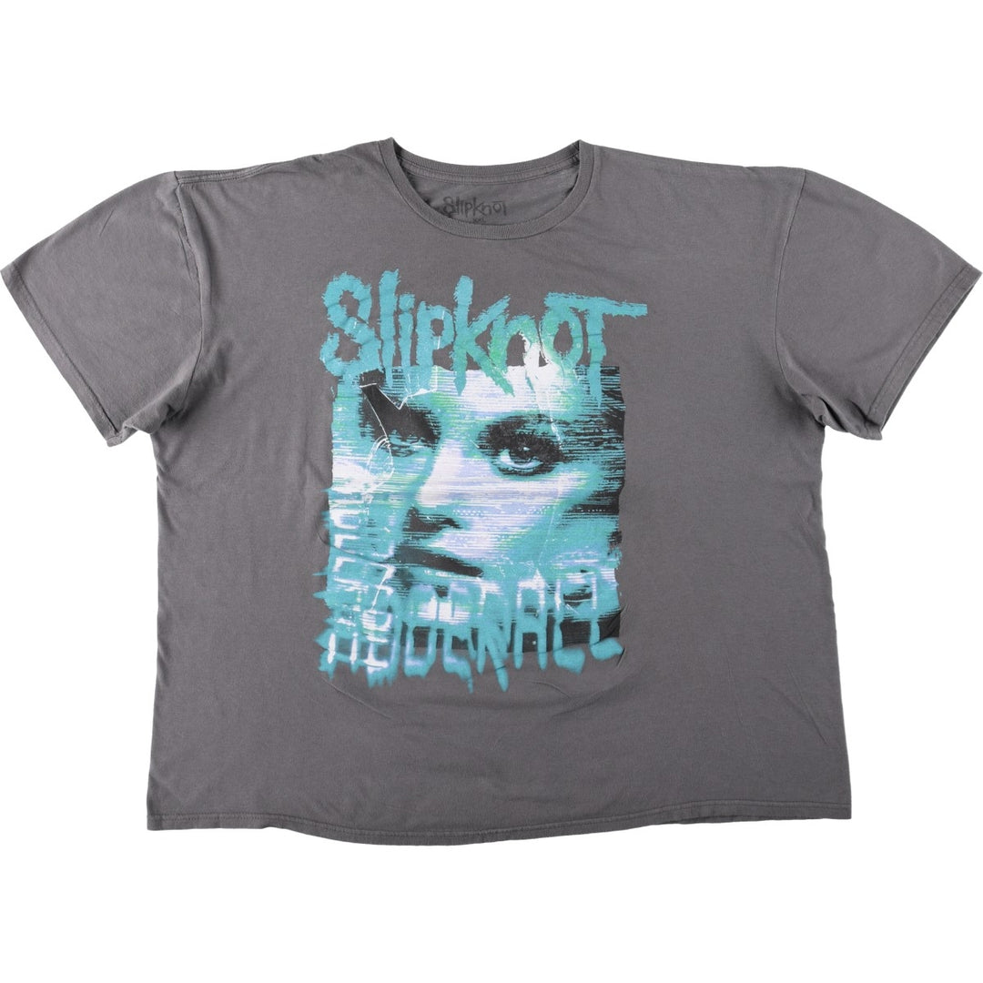 Slipknot band t-shirt, men's size XXL equivalent. cotton Charcoal Vintage Second Hand