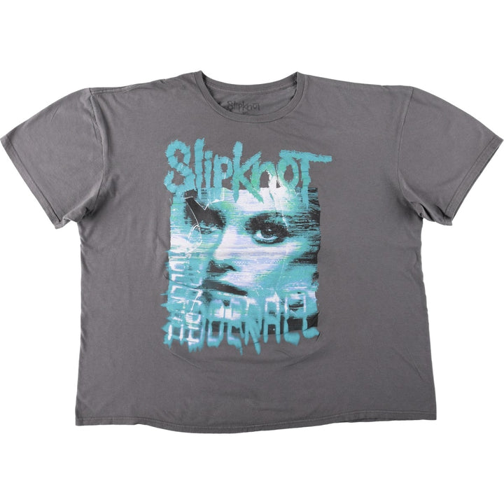 Slipknot band t-shirt, men's size XXL equivalent. cotton Charcoal Vintage Second Hand