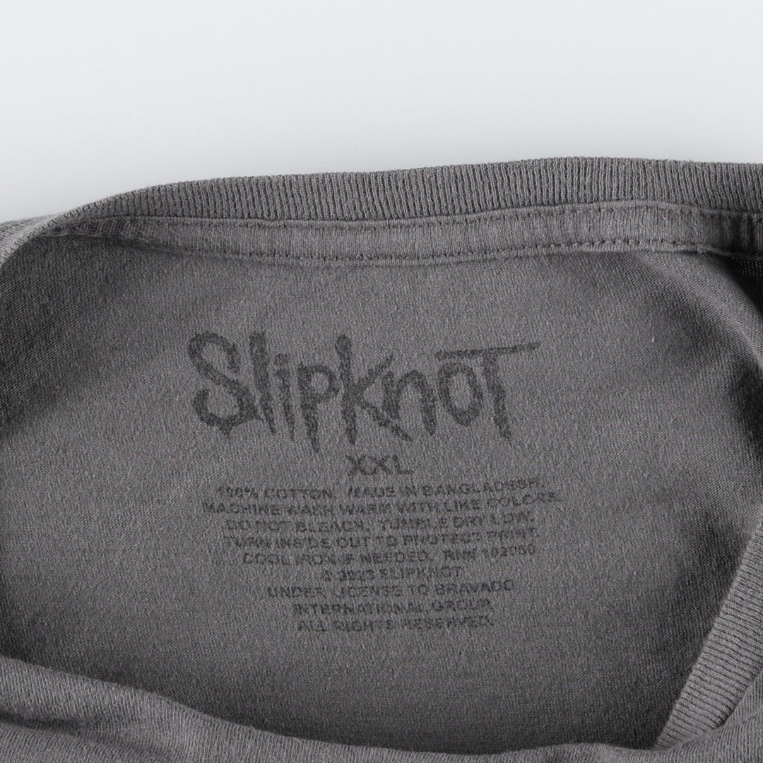 Slipknot band t-shirt, men's size XXL equivalent. cotton Charcoal Vintage Second Hand