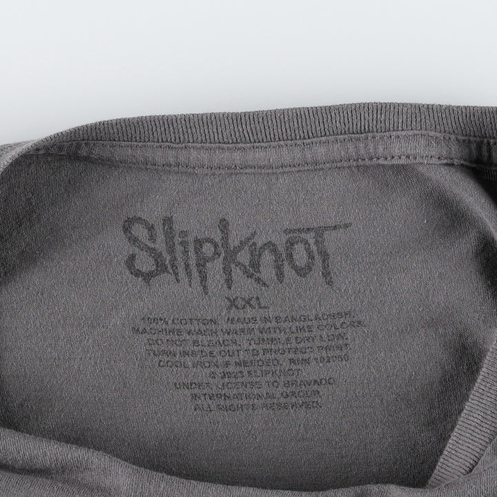 Slipknot band t-shirt, men's size XXL equivalent. cotton Charcoal Vintage Second Hand