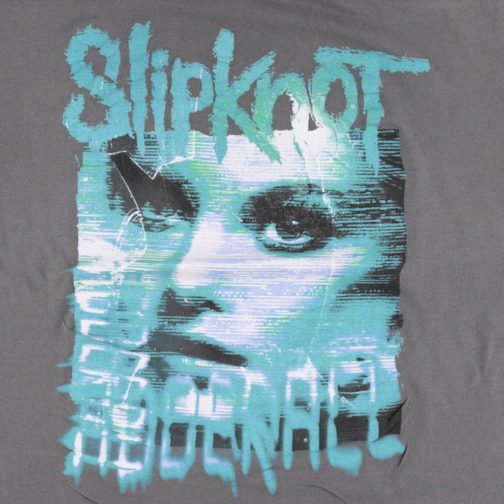 Slipknot band t-shirt, men's size XXL equivalent. cotton Charcoal Vintage Second Hand