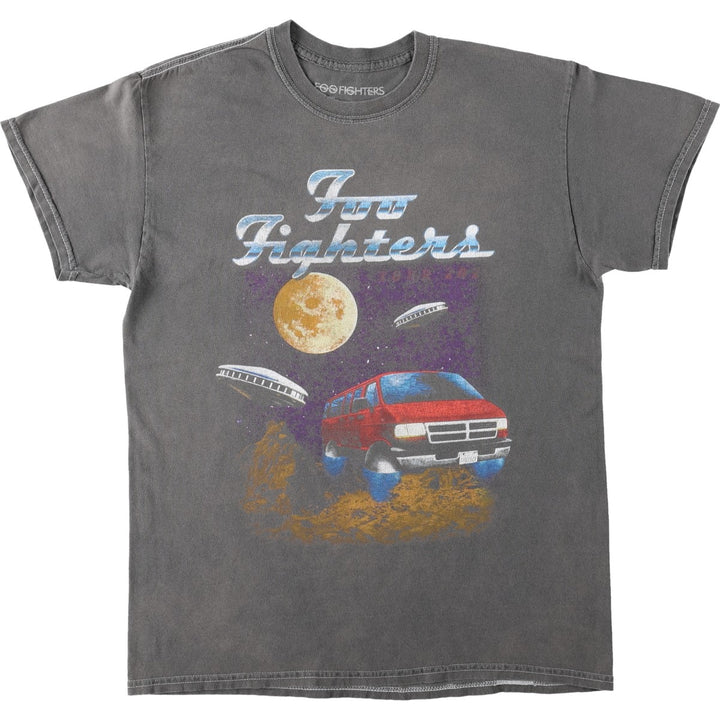 Foo Fighters band t-shirt, men's size M. cotton Charcoal Vintage Second Hand