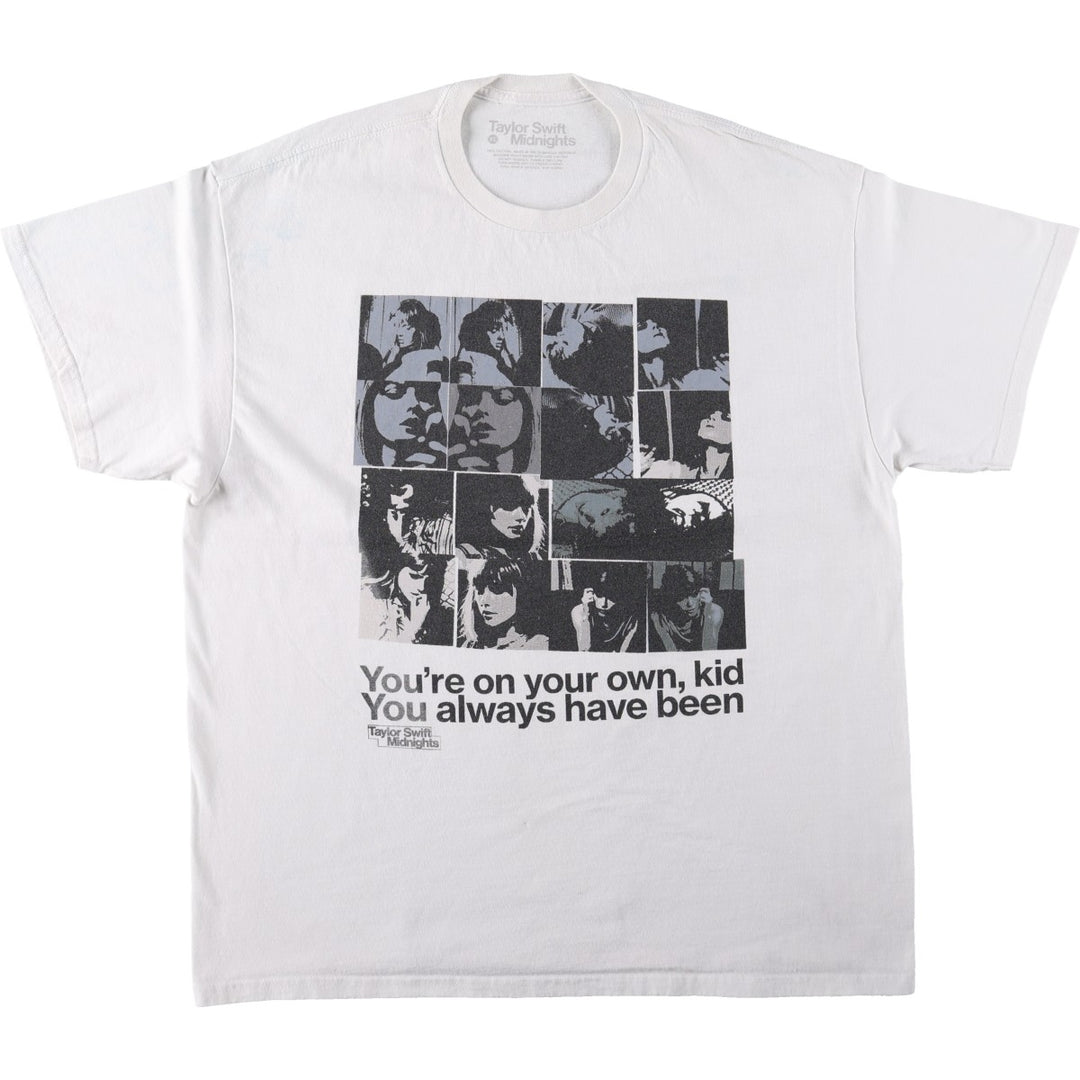 TAYLOR SWIFT Taylor Swift Band T-shirt, Men's XL equivalent. cotton white type Vintage Second Hand