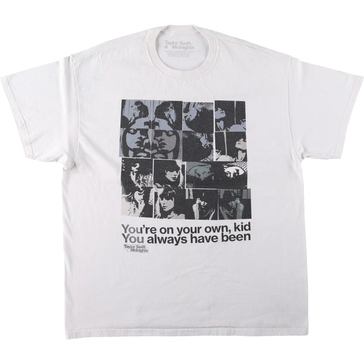 TAYLOR SWIFT Taylor Swift Band T-shirt, Men's XL equivalent. cotton white type Vintage Second Hand