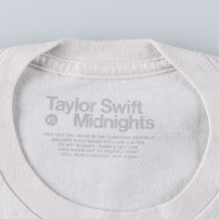 TAYLOR SWIFT Taylor Swift Band T-shirt, Men's XL equivalent. cotton white type Vintage Second Hand
