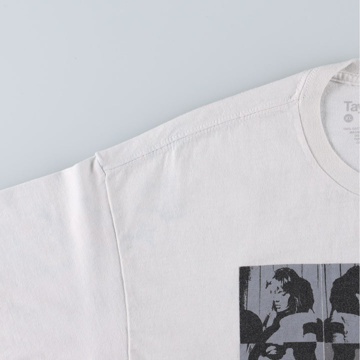 TAYLOR SWIFT Taylor Swift Band T-shirt, Men's XL equivalent. cotton white type Vintage Second Hand