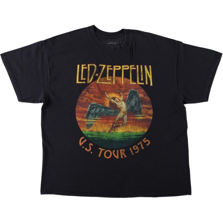 Led Zeppelin Band T-shirt, Band T, Men's S size unclear black type Vintage Second Hand