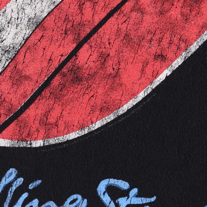 THE ROLLING STONES The Rolling Stones Band T-shirt Band T Men's M size cotton black type Vintage Second Hand