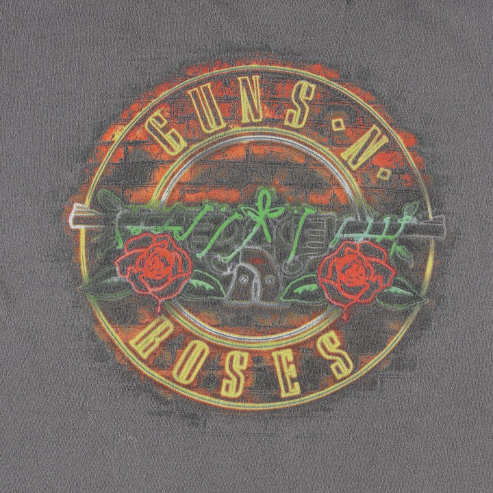 Guns N' Roses Band T-shirt, Men's M size cotton Charcoal Vintage Second Hand