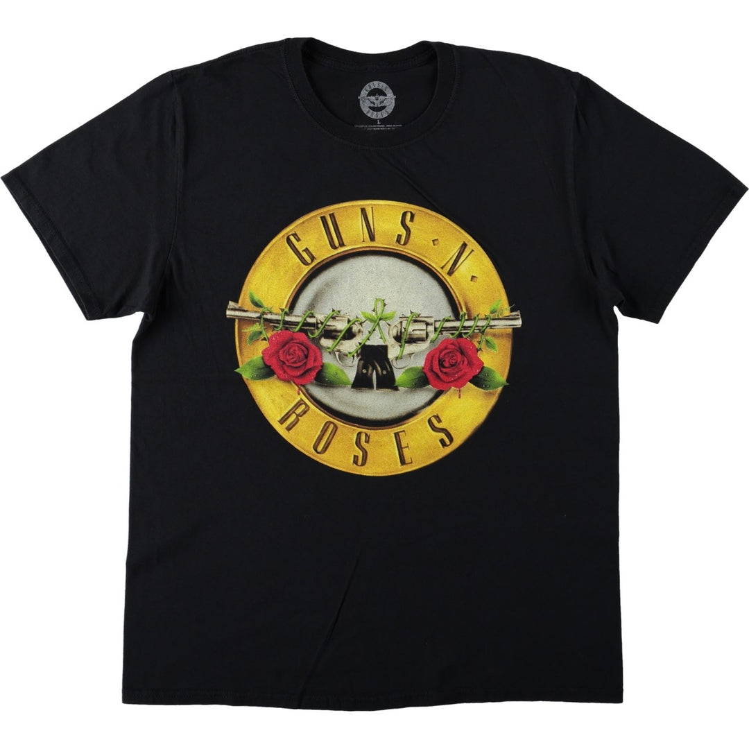 Guns N' Roses Band T-shirt, Band T, Men's L size cotton black type Vintage Second Hand