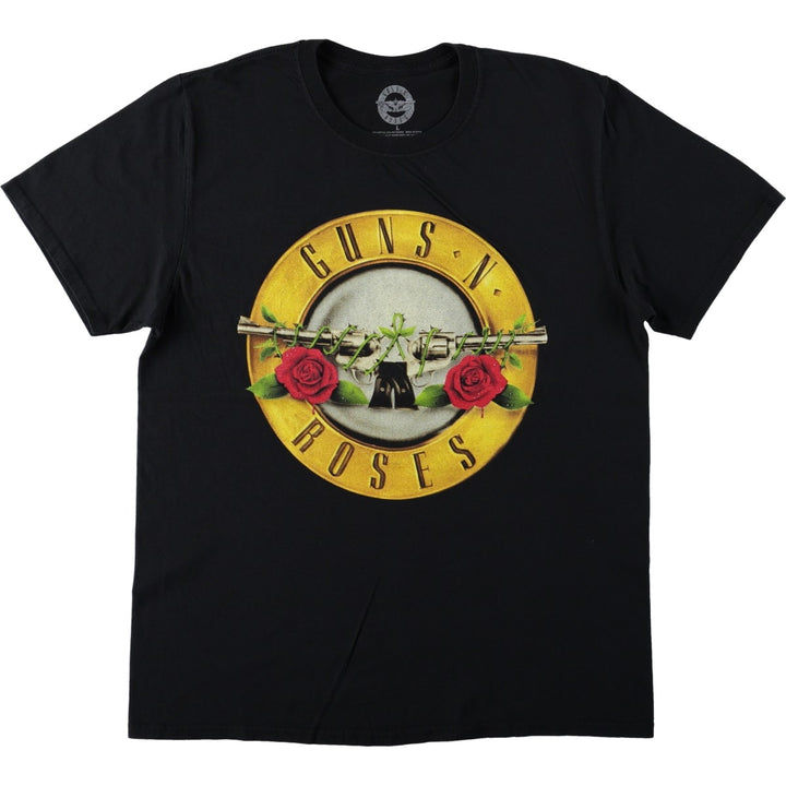 Guns N' Roses Band T-shirt, Band T, Men's L size cotton black type Vintage Second Hand