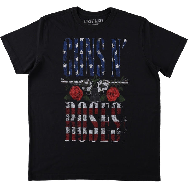 Guns N' Roses Band T-shirt, Band T, Men's L size cotton black type Vintage Second Hand