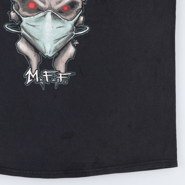METALLICA Metallica Band T-shirt Band T Men's L size cotton black type Vintage Second Hand