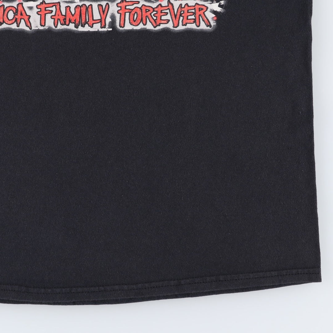 METALLICA Metallica Band T-shirt Band T Men's L size cotton black type Vintage Second Hand