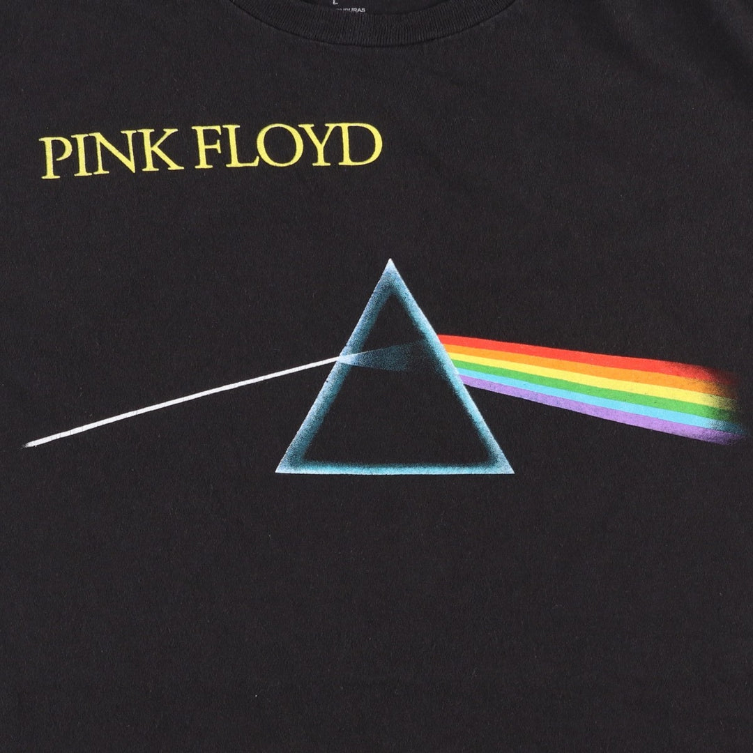 PINK FLOYD Pink Floyd Band T-shirt Band T Men's L size cotton black type Vintage Second Hand