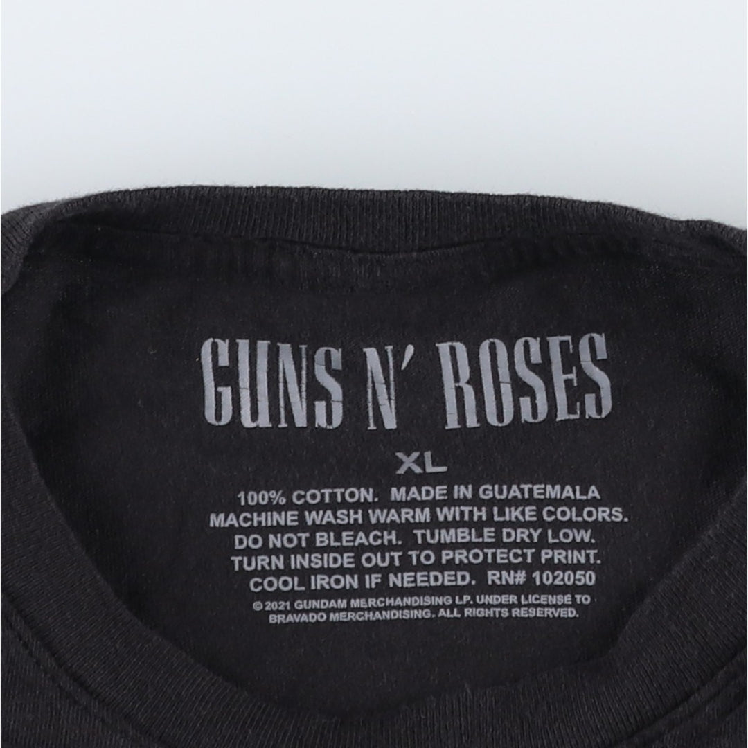Guns N' Roses Band T-shirt, Band T, Men's XL size cotton black type Vintage Second Hand