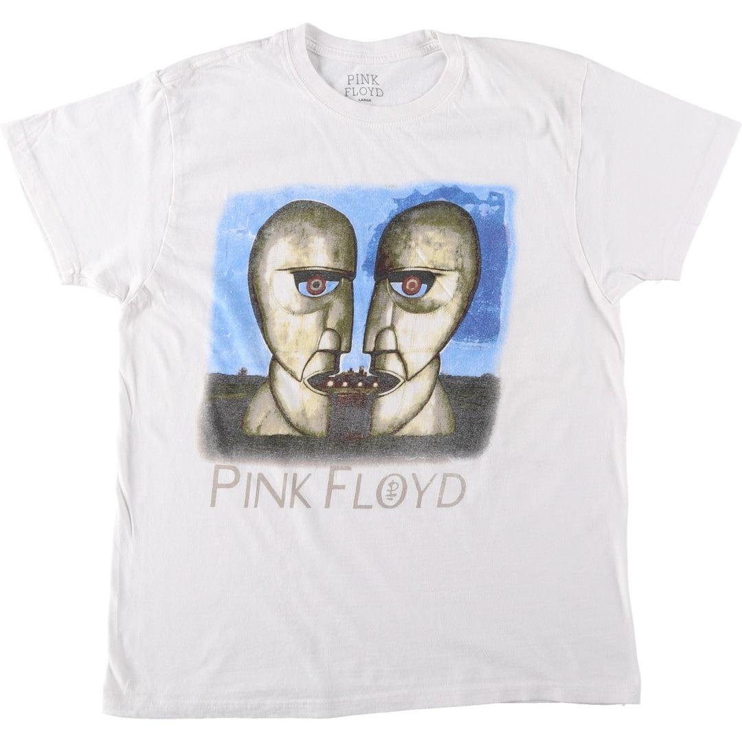 PINK FLOYD Pink Floyd Band T-shirt Band T Men's L size cotton white type Vintage Second Hand