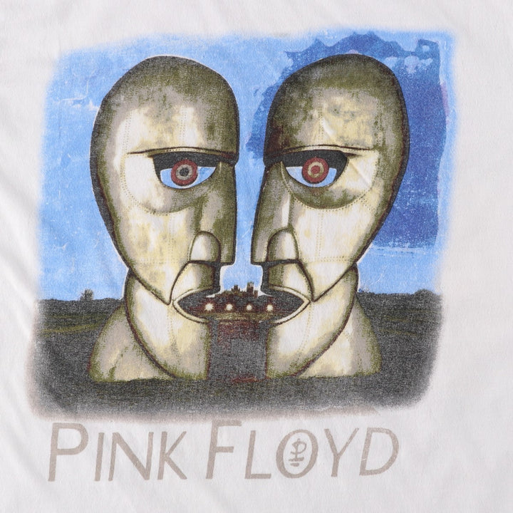PINK FLOYD Pink Floyd Band T-shirt Band T Men's L size cotton white type Vintage Second Hand