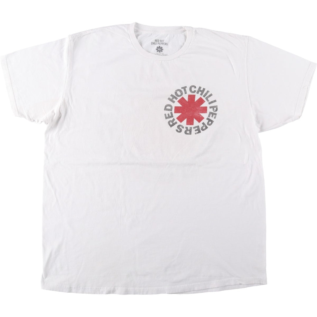 RED HOT CHILI PEPPERS Red Hot Chili Peppers Band T-shirt Band T Men's XL equivalent cotton white type Vintage Second Hand