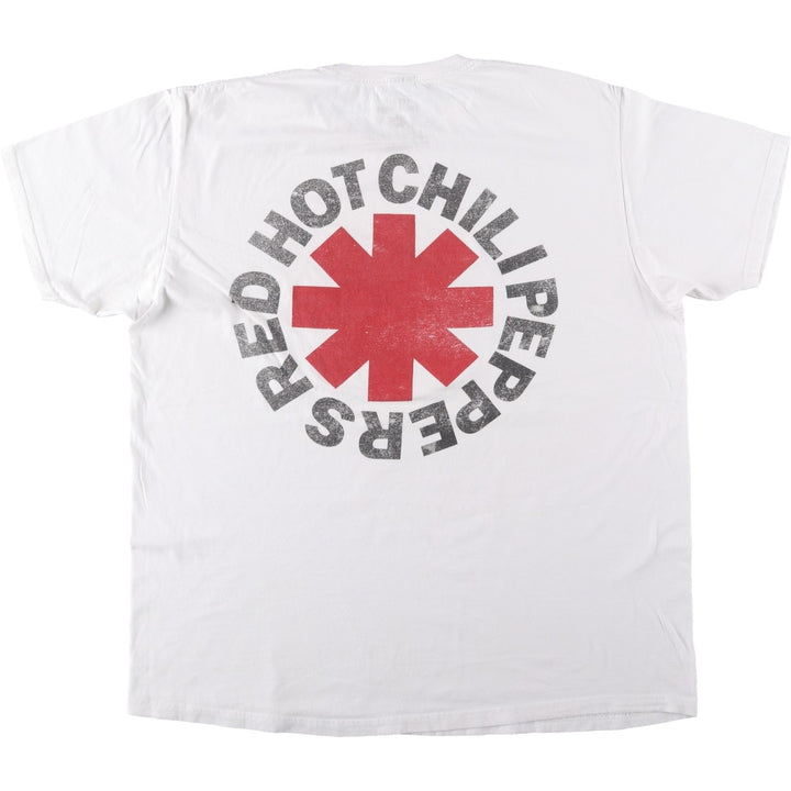 RED HOT CHILI PEPPERS Red Hot Chili Peppers Band T-shirt Band T Men's XL equivalent cotton white type Vintage Second Hand