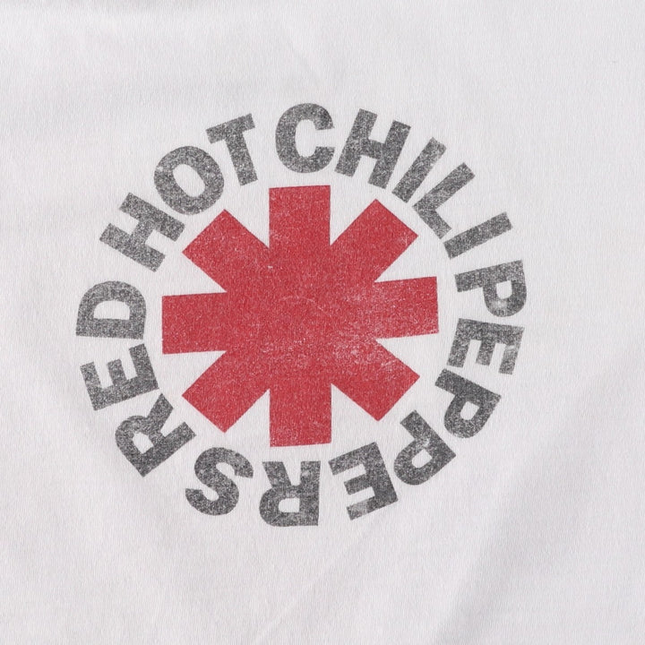 RED HOT CHILI PEPPERS Red Hot Chili Peppers Band T-shirt Band T Men's XL equivalent cotton white type Vintage Second Hand