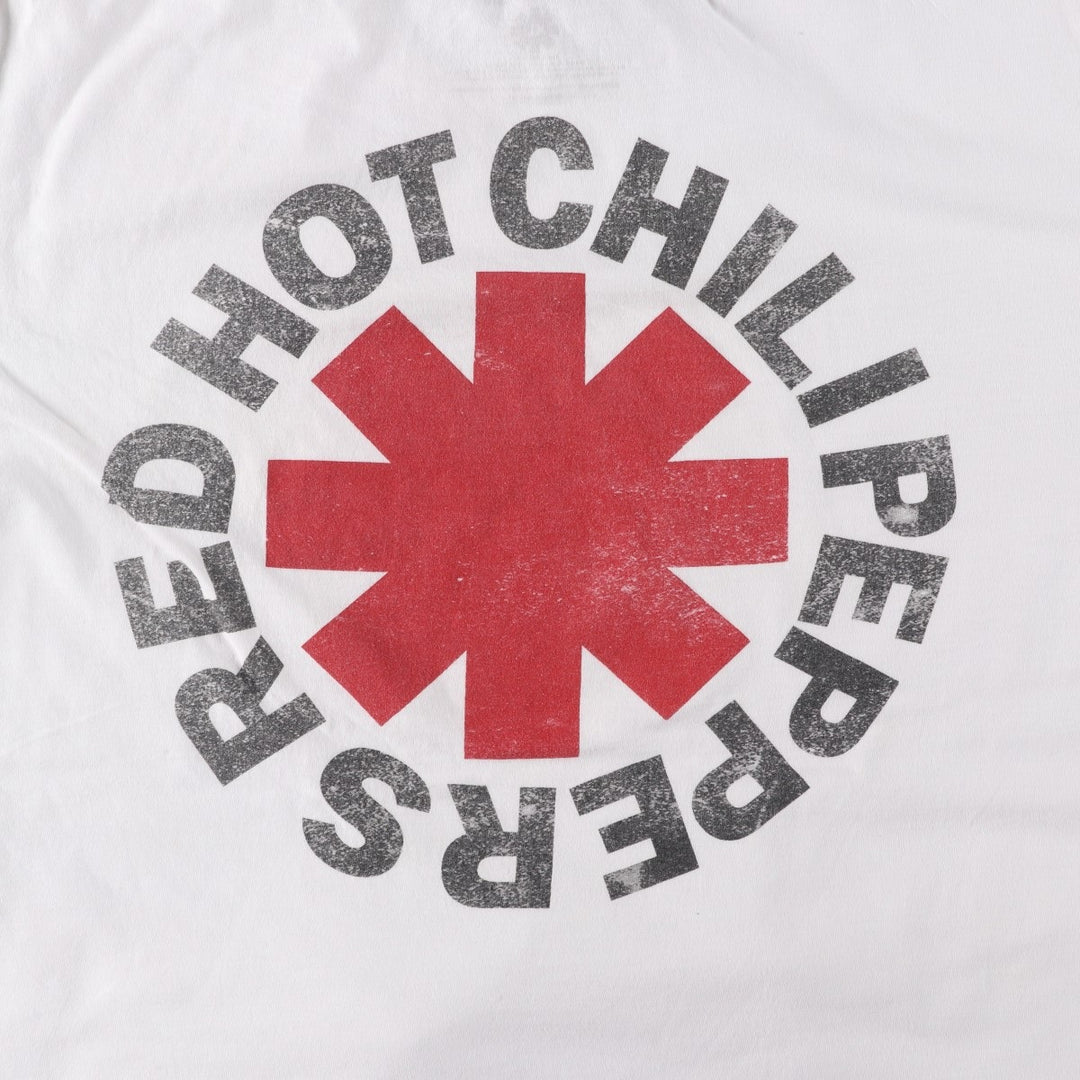 RED HOT CHILI PEPPERS Red Hot Chili Peppers Band T-shirt Band T Men's XL equivalent cotton white type Vintage Second Hand