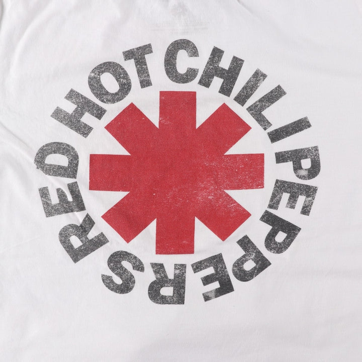 RED HOT CHILI PEPPERS Red Hot Chili Peppers Band T-shirt Band T Men's XL equivalent cotton white type Vintage Second Hand