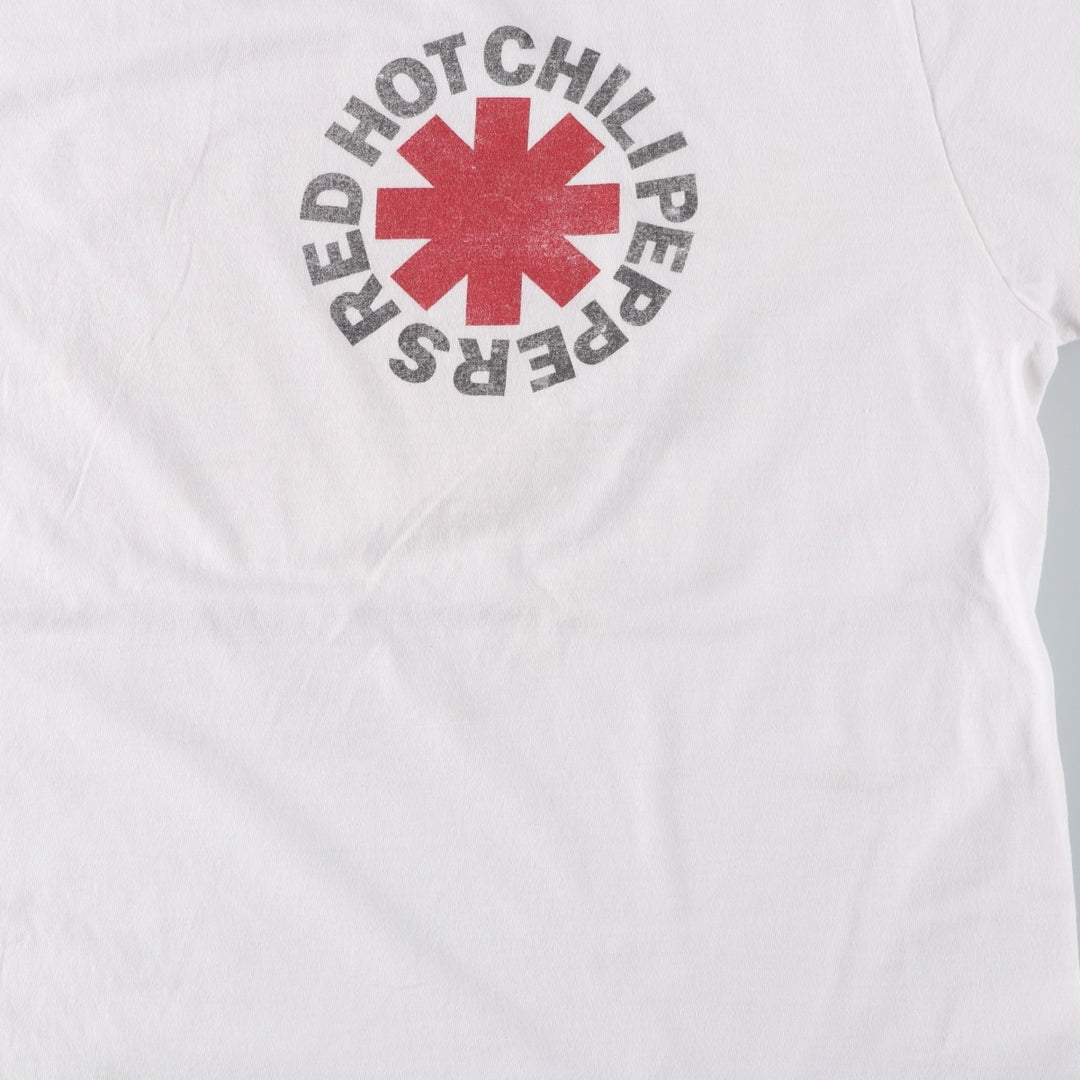 RED HOT CHILI PEPPERS Red Hot Chili Peppers Band T-shirt Band T Men's XL equivalent cotton white type Vintage Second Hand