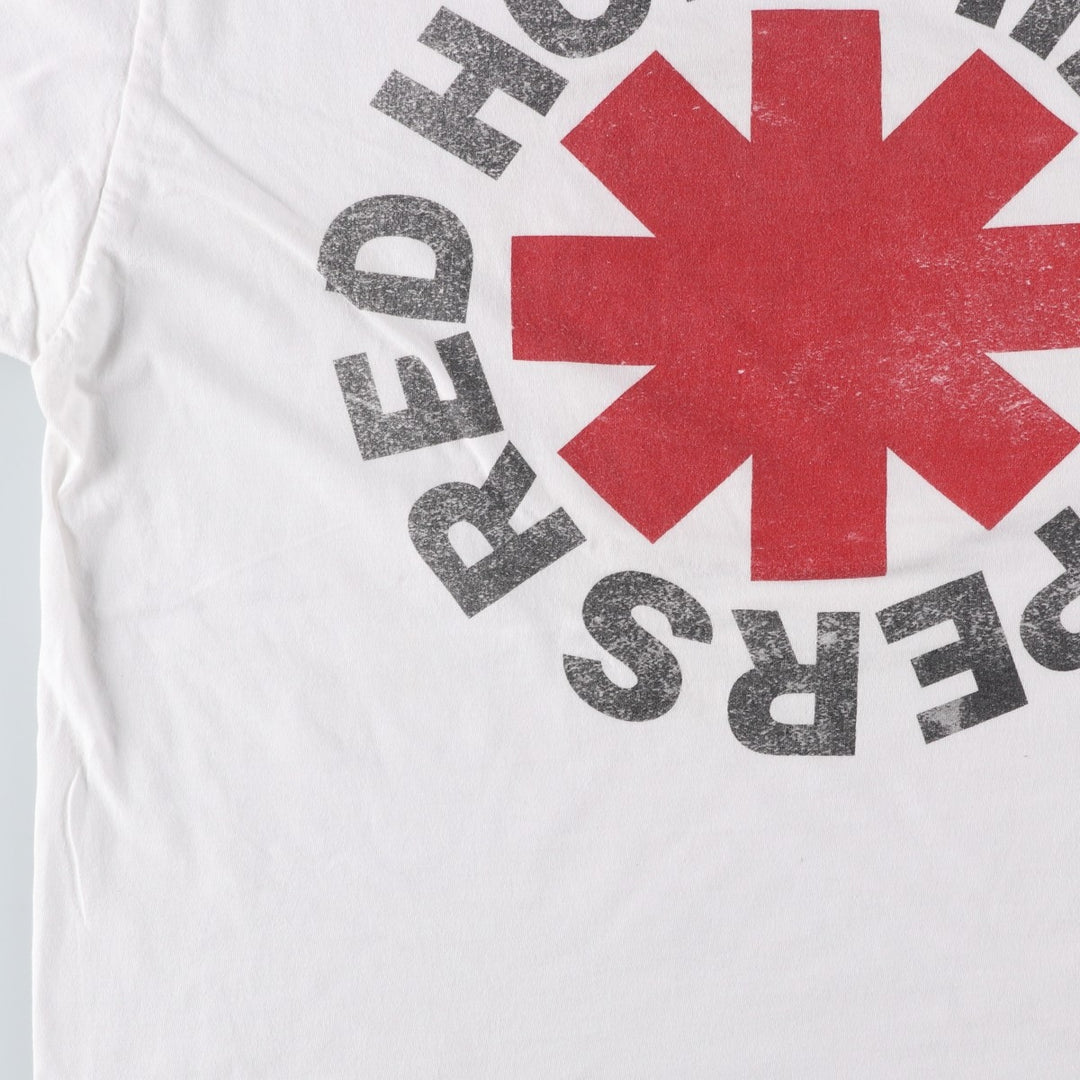 RED HOT CHILI PEPPERS Red Hot Chili Peppers Band T-shirt Band T Men's XL equivalent cotton white type Vintage Second Hand