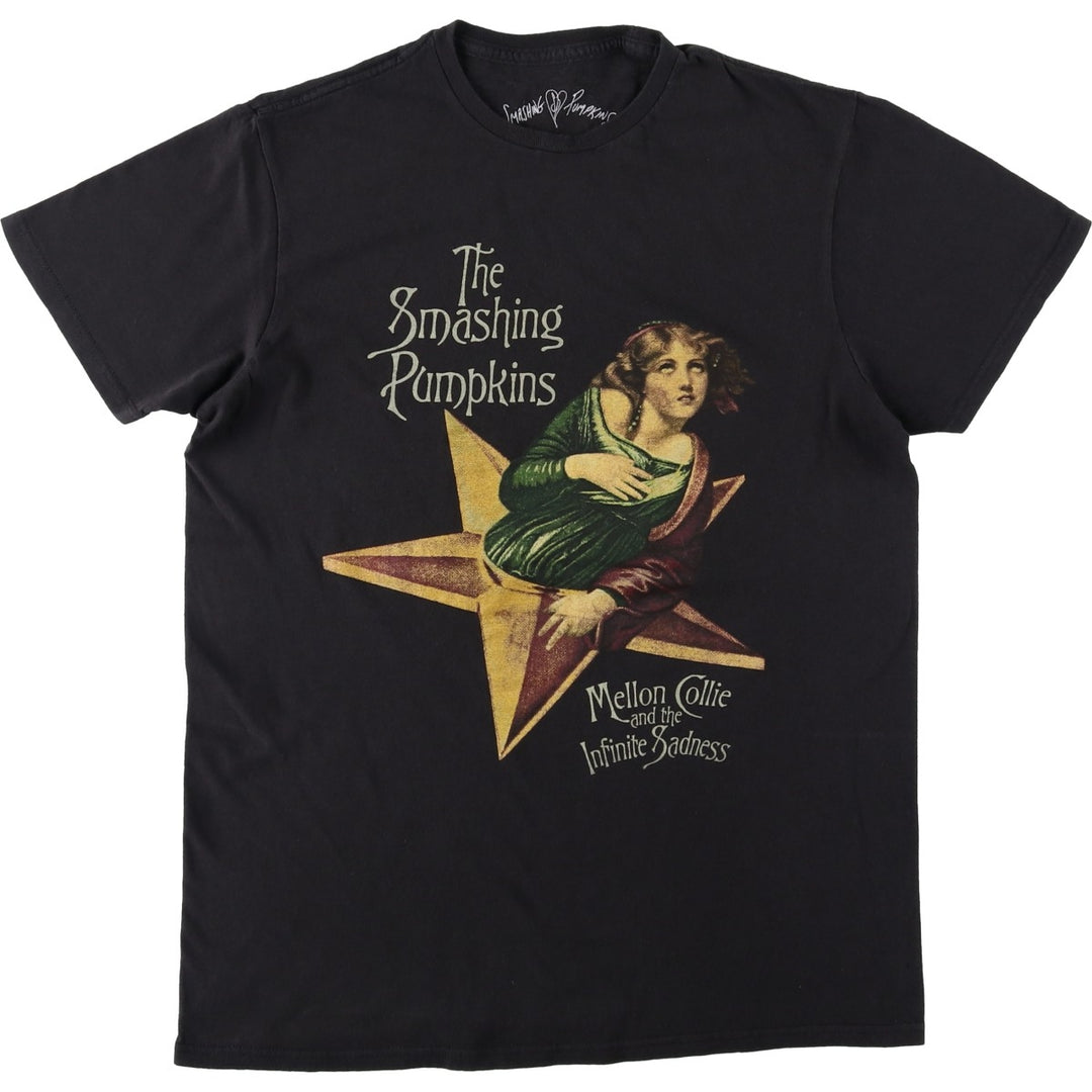 THE SMASHING PUMPKINS Smashing Pumpkins Band T-shirt Band T Men's M equivalent cotton black type Vintage Second Hand