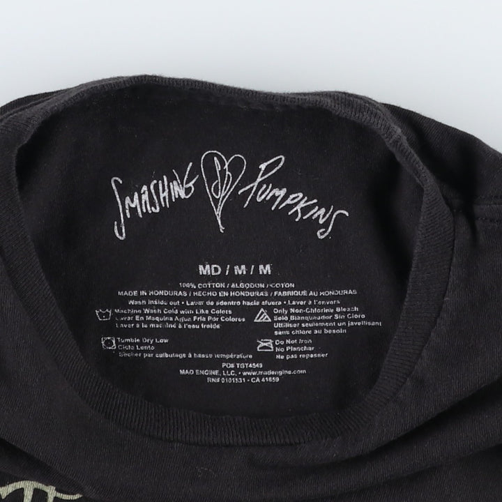 THE SMASHING PUMPKINS Smashing Pumpkins Band T-shirt Band T Men's M equivalent cotton black type Vintage Second Hand