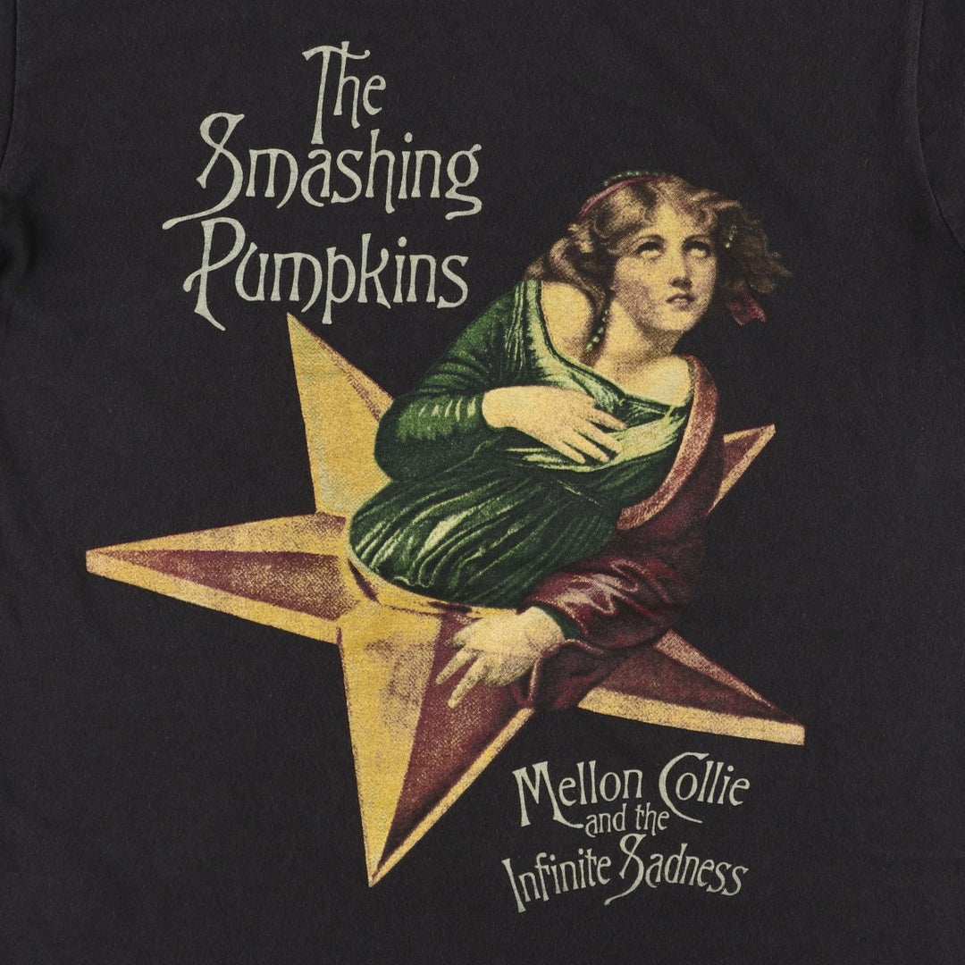 THE SMASHING PUMPKINS Smashing Pumpkins Band T-shirt Band T Men's M equivalent cotton black type Vintage Second Hand