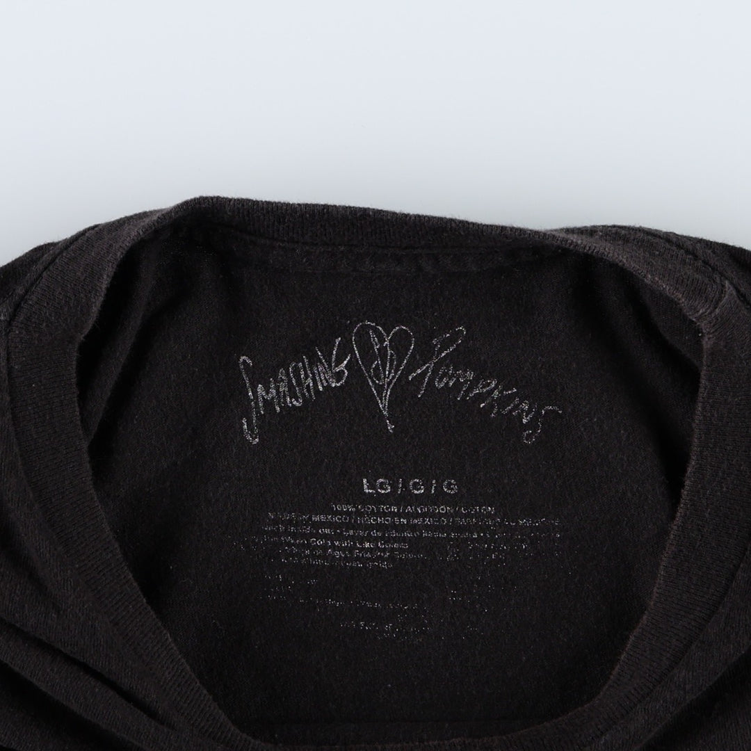THE SMASHING PUMPKINS Smashing Pumpkins Band T-shirt Band T Men's L size cotton black type Vintage Second Hand