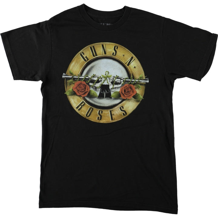 Guns N' Roses Band T-shirt, Men's M size cotton black type Vintage Second Hand
