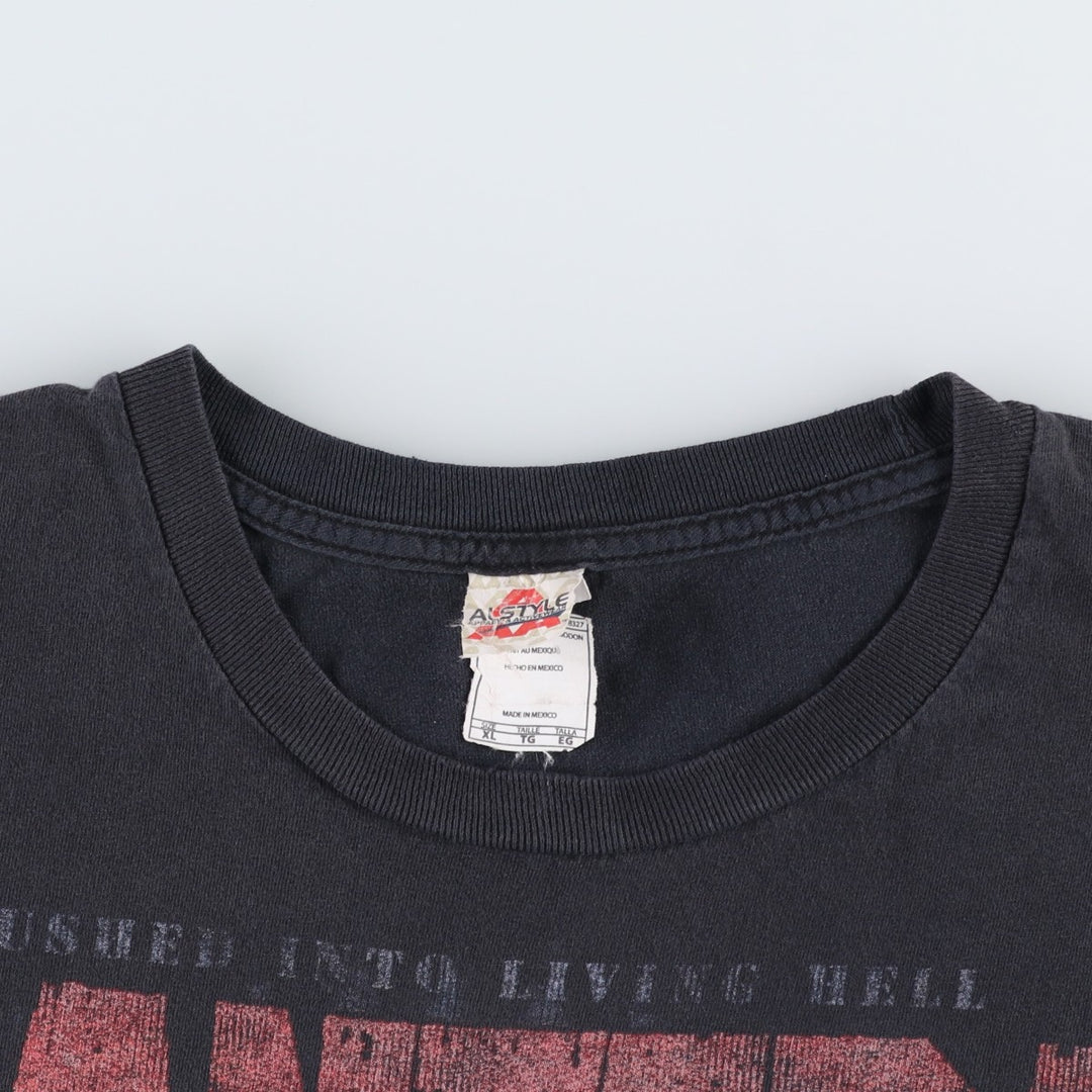 ALSTYLE PANTERA Band T-shirt, Men's XL equivalent. cotton black type Vintage Second Hand