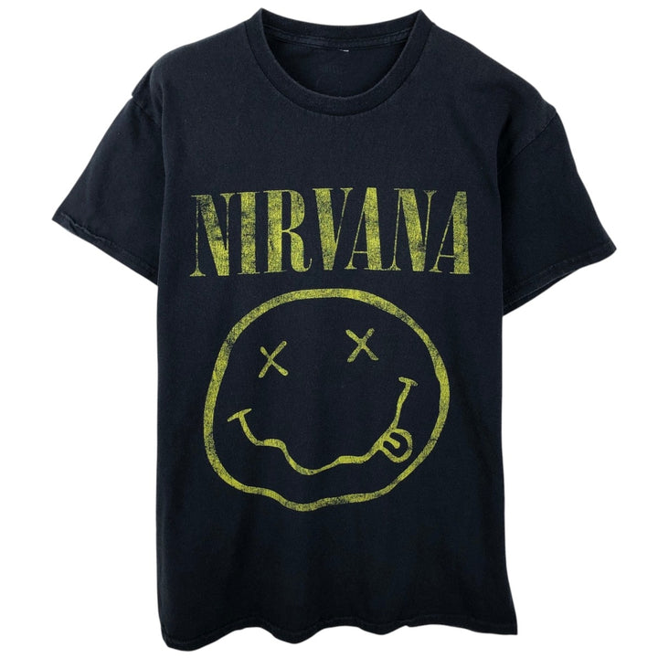 NIRVANA Nirvana Band T-shirt, Band T, Men's S size unclear black type Vintage Second Hand