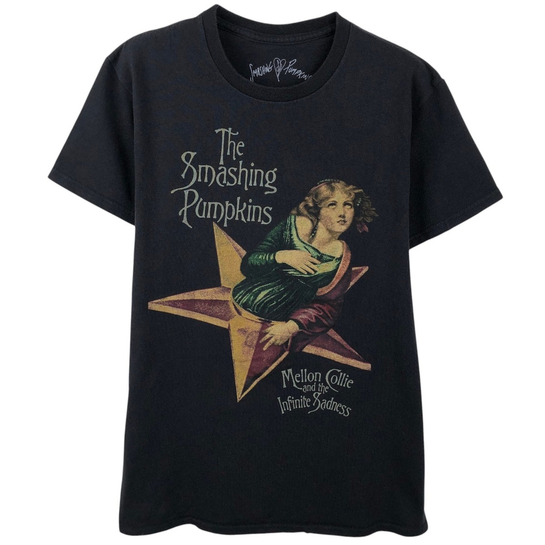THE SMASHING PUMPKINS Smashing Pumpkins Band T-shirt Band T Men's S equivalent cotton black type Vintage Second Hand