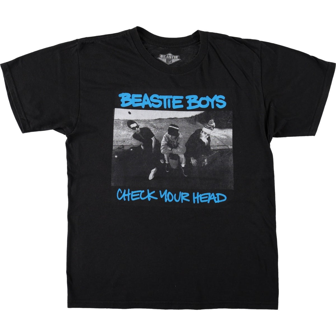 BEASTIE BOYS Rap T-shirt, Men's Size Medium cotton black type Vintage Second Hand