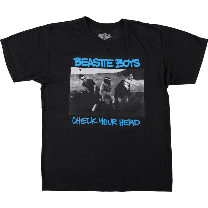 BEASTIE BOYS Rap T-shirt, Men's Size Medium cotton black type Vintage Second Hand