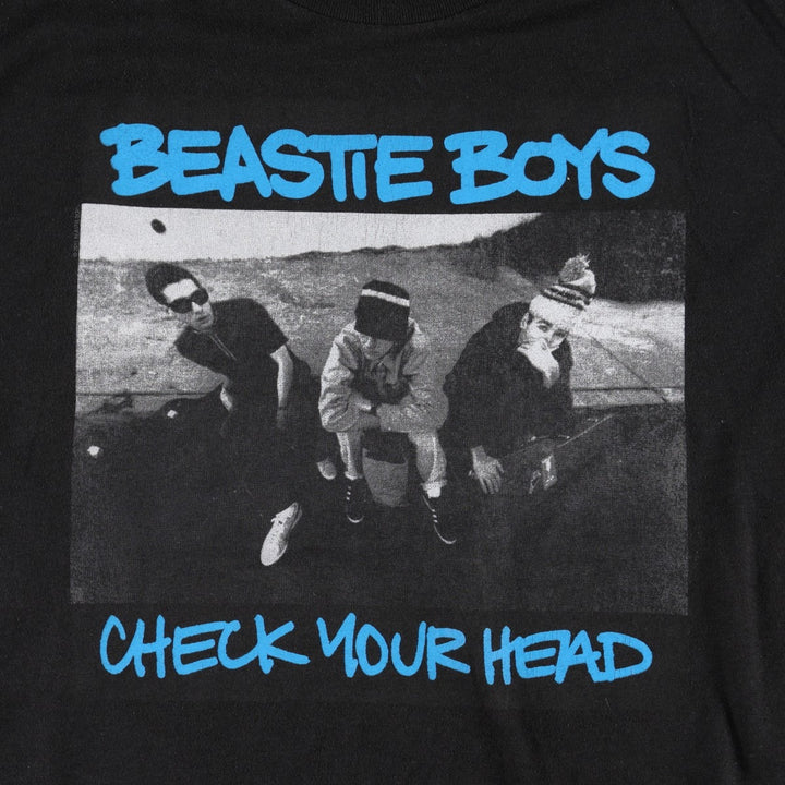 BEASTIE BOYS Rap T-shirt, Men's Size Medium cotton black type Vintage Second Hand